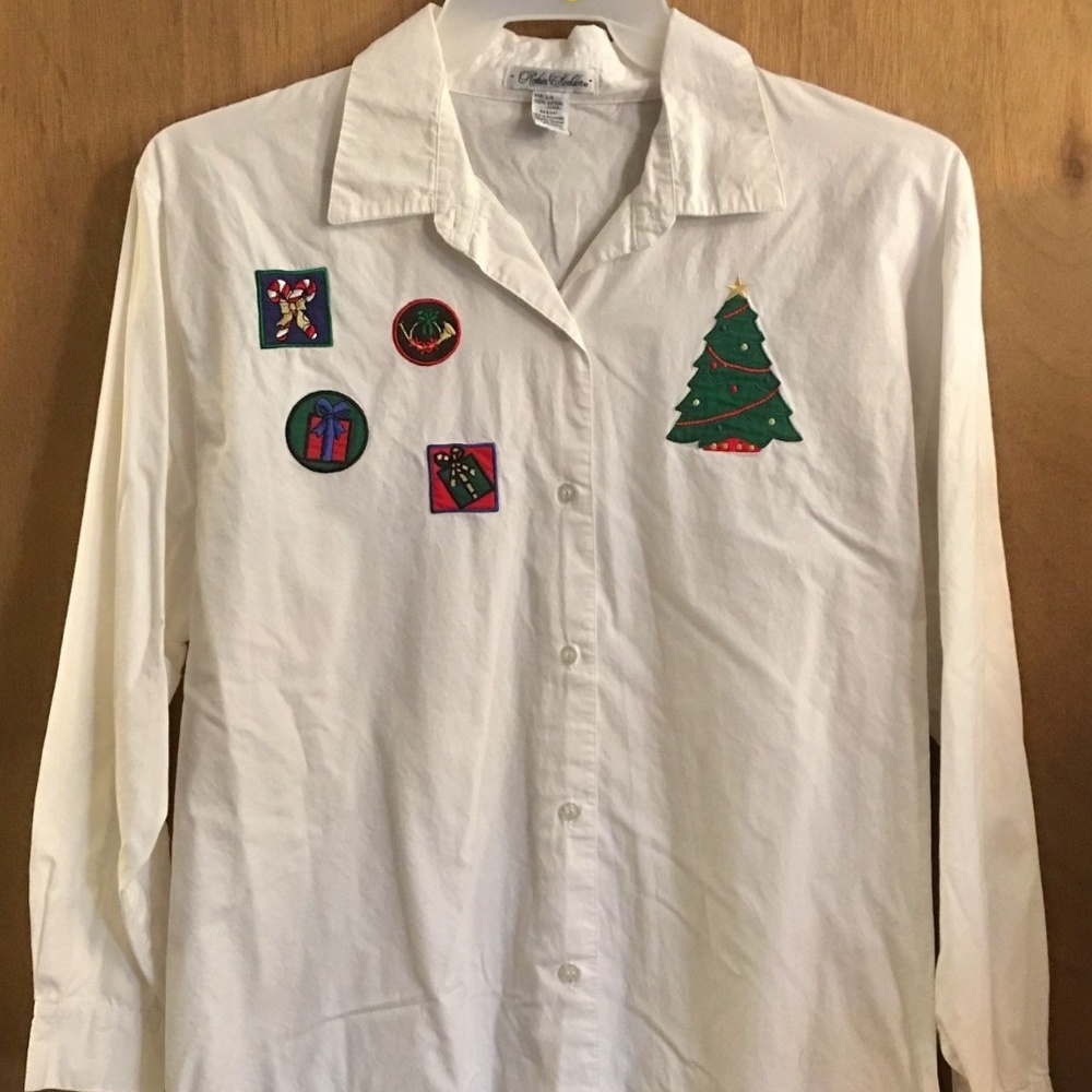 Misses Medium Robin Sinkler Christmas Shirt